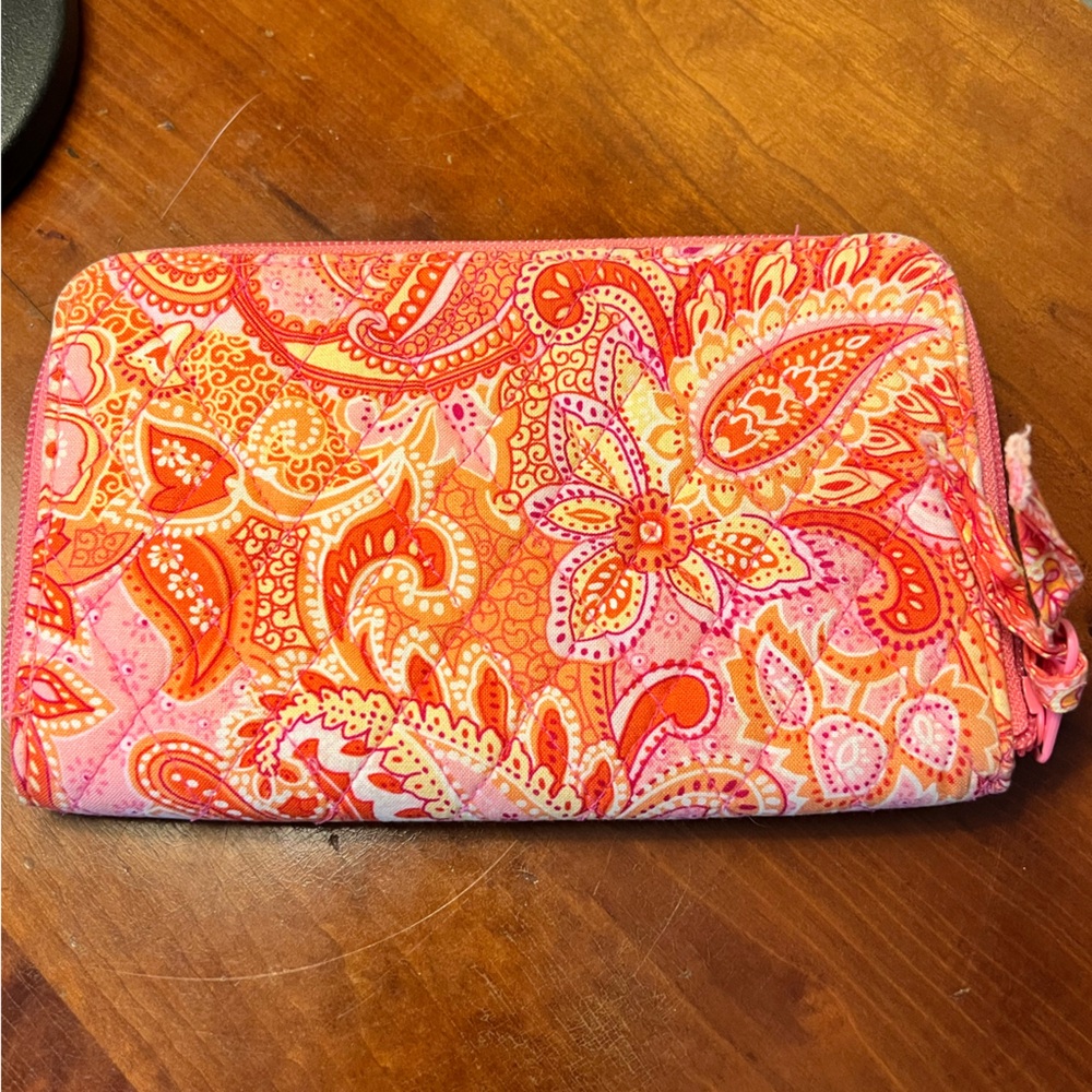 Vera Bradley Sherbet Zip Around Wallet